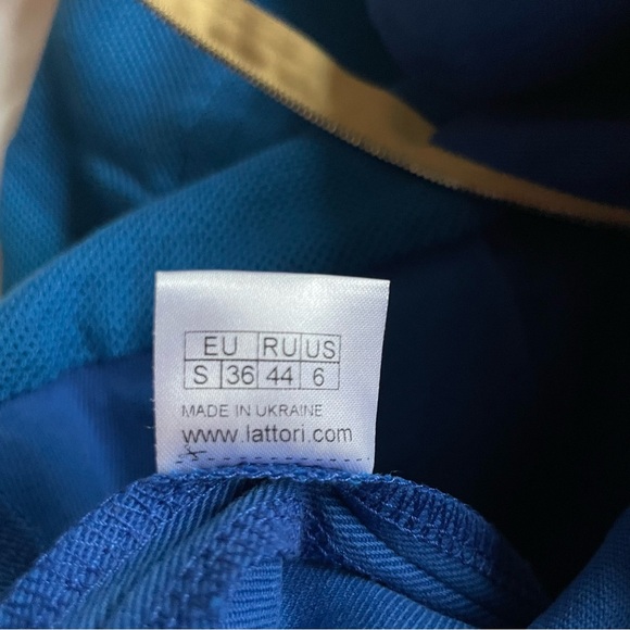 Blue Denim Mini Dress Collared Halter 100% Cotton, Cutout Shoulder, Size S - Picture 12 of 15